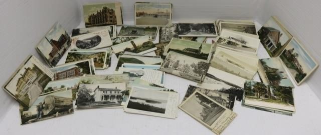 Appraisal: VINTAGE POSTCARDS WITH VARIOUS SMALL TOWNS ANDSTATES INCLUDING NH MA