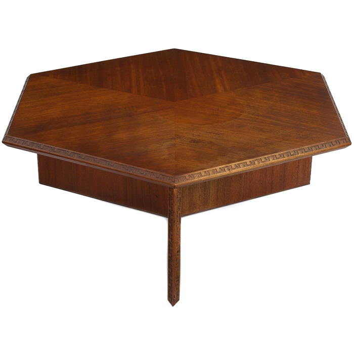 Appraisal: Frank Lloyd Wright coffee table Heritage Henredon