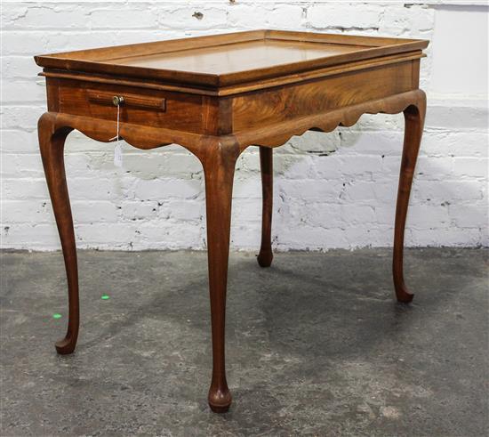 Appraisal: Sale Lot A Queen Anne Style Mahogany Tea Table th