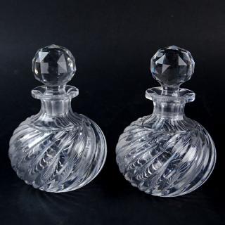 Appraisal: Pair of Antique Baccarat Crystal Scent Bottles Pair of Antique