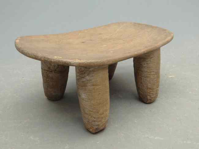 Appraisal: African carved stool '' W '' Ht