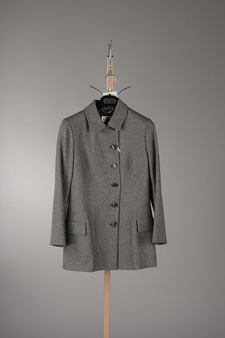 Appraisal: Agnona black grey pattern cashmere jacket Size Good condition