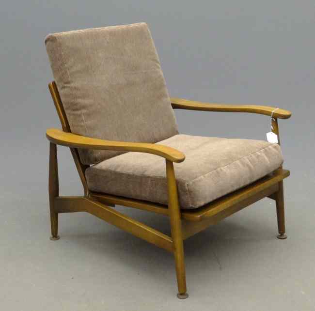 Appraisal: Mid Century lounge chair Style of Folke-Olssen '' Seat Ht