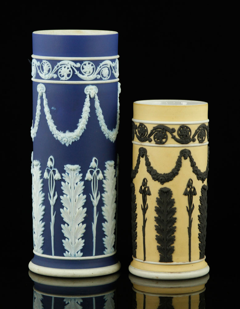 Appraisal: - Wedgwood Jasperware Vases Lot of two Wedgwood Jasperware vases