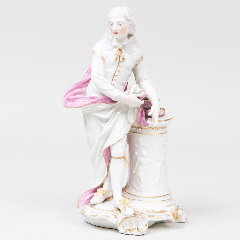 Appraisal: Derby Porcelain Figure of Milton in high D M P