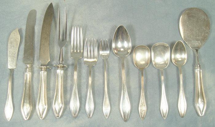 Appraisal: pcs Towle Mary Chilton sterling silver flatware c o each