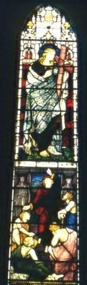 Appraisal: A STAINED GLASS WINDOW DESIGNED BY HENRY HOLIDAY for James