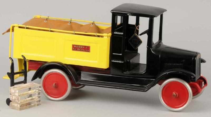 Appraisal: Pressed Steel Buddy L Ice Delivery Truck Toy Description Repainted