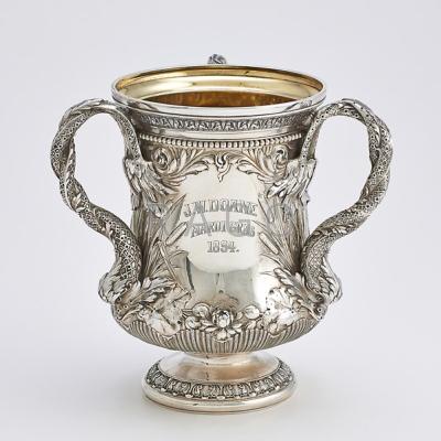 Appraisal: GORHAM STERLING LOVING CUP OF CIVIL WAR INTEREST Flared body