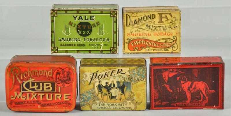 Appraisal: Lot of Tobacco Tins Description Includes Poker Yale and others