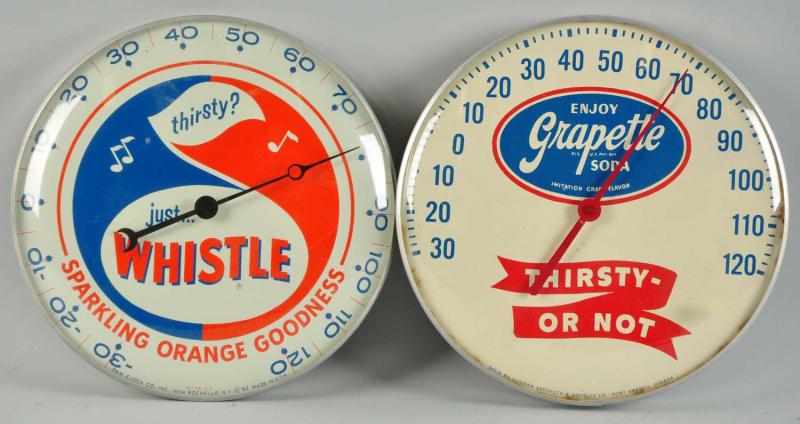 Appraisal: Whistle Grapette Pam Thermometers Description s to s Whistle thermometer