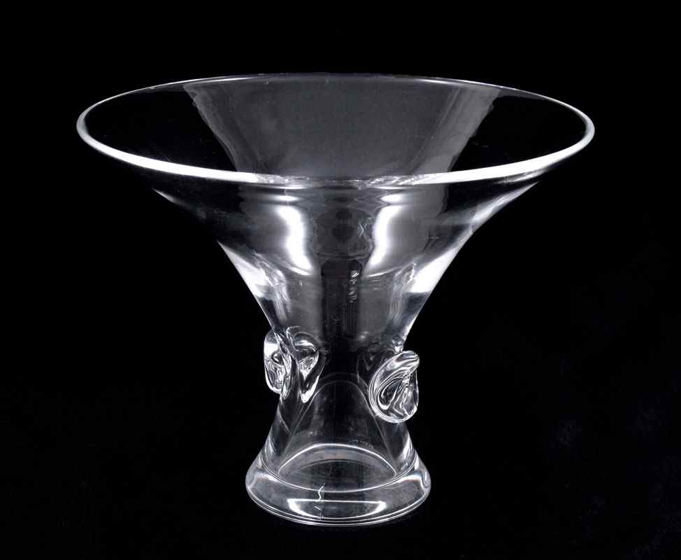 Appraisal: STEUBEN CRYSTAL BOUQUET VASE Flared rim approx ''h x ''