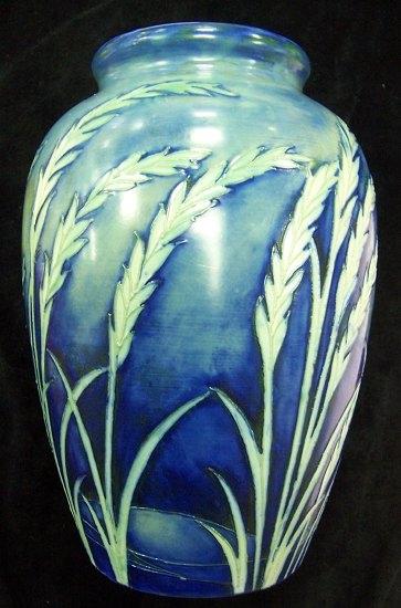 Appraisal: A Moorcroft Waving Corn salt glaze vase impressed mark 'Potter