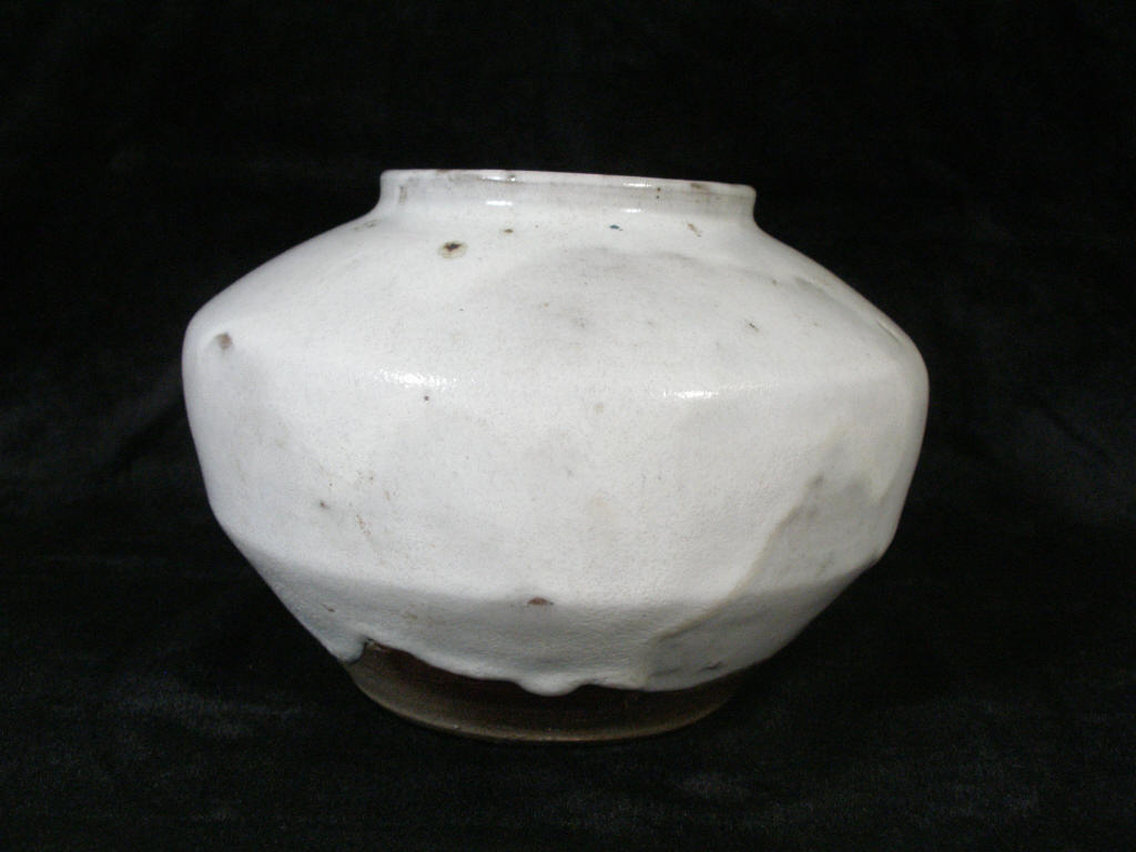 Appraisal: NC Pottery Shoulder Vase Jugtown stoneware w nice mottled white