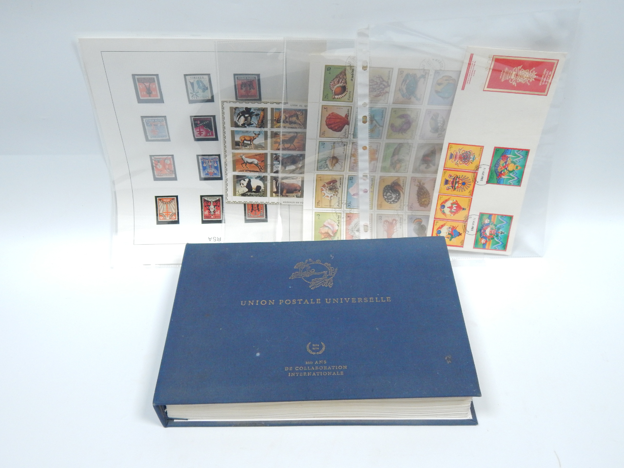 Appraisal: Stamp album Timbres-Poste Commemoratifs ens A' Locasian du Centenaire de