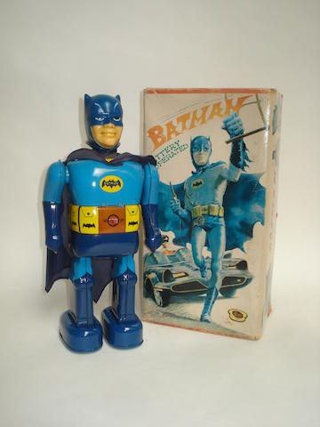 Appraisal: A Nomura battery operated Batman Japanese s Tinplate body finished