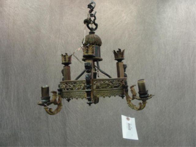 Appraisal: Art Deco Chandelier From a Bronxville location Dimensions h x