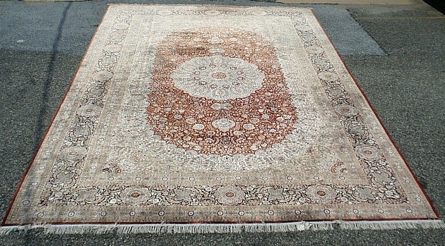 Appraisal: - Palace size oriental carpet with overall floral patterns Approx