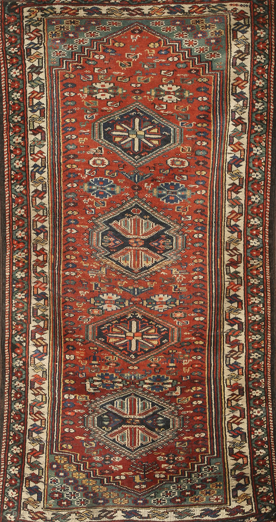 Appraisal: Bidjar Rug Second Quarter th Century Red ground with rosette