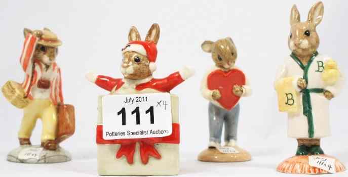 Appraisal: Royal Doulton Bunnykins Sweetheart DB Bathtime DB Father DB and