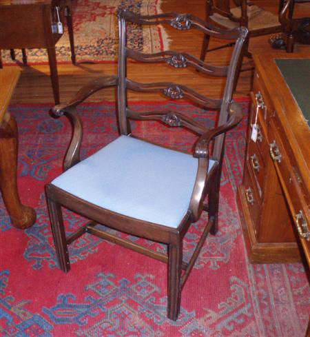 Appraisal: A set of eight th century style mahogany dining chairs