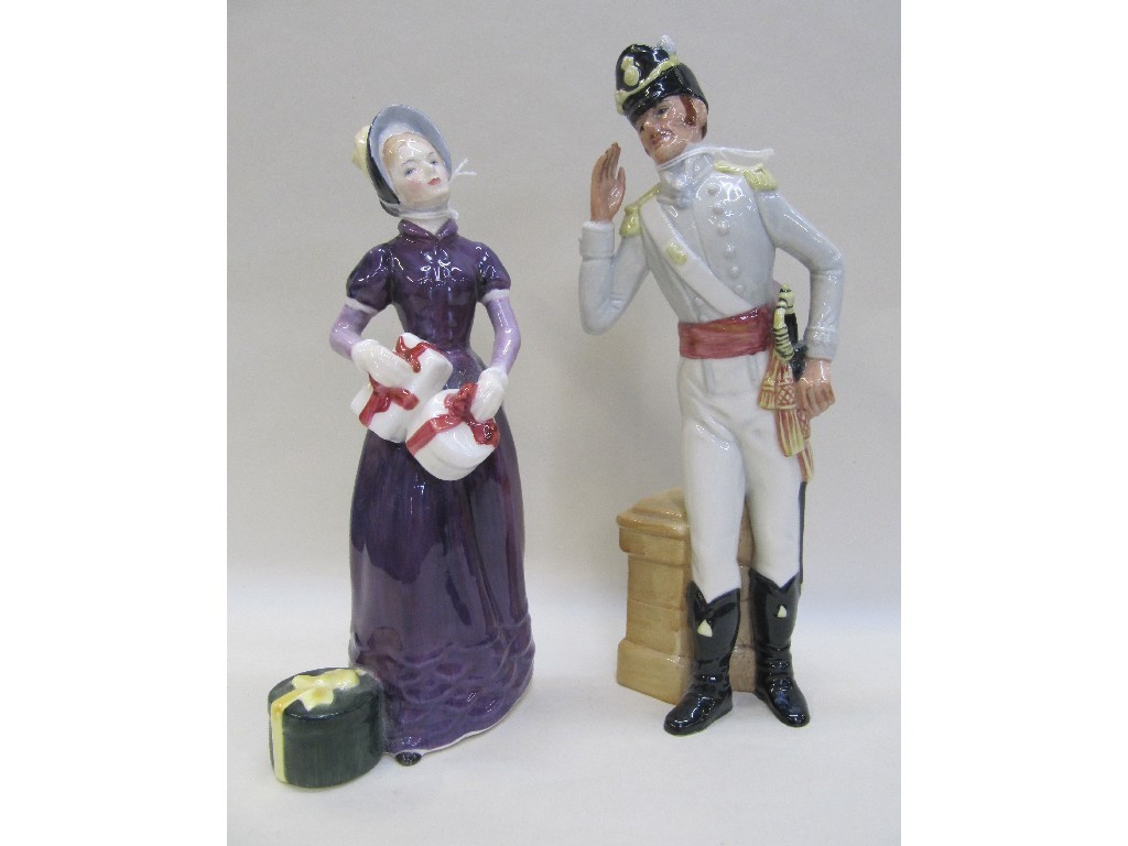 Appraisal: Two Doulton figures Morning Ma'am HN and Good Day Sir