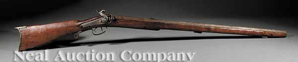 Appraisal: An Early New Orleans Muzzleloader Rifle early th c converted