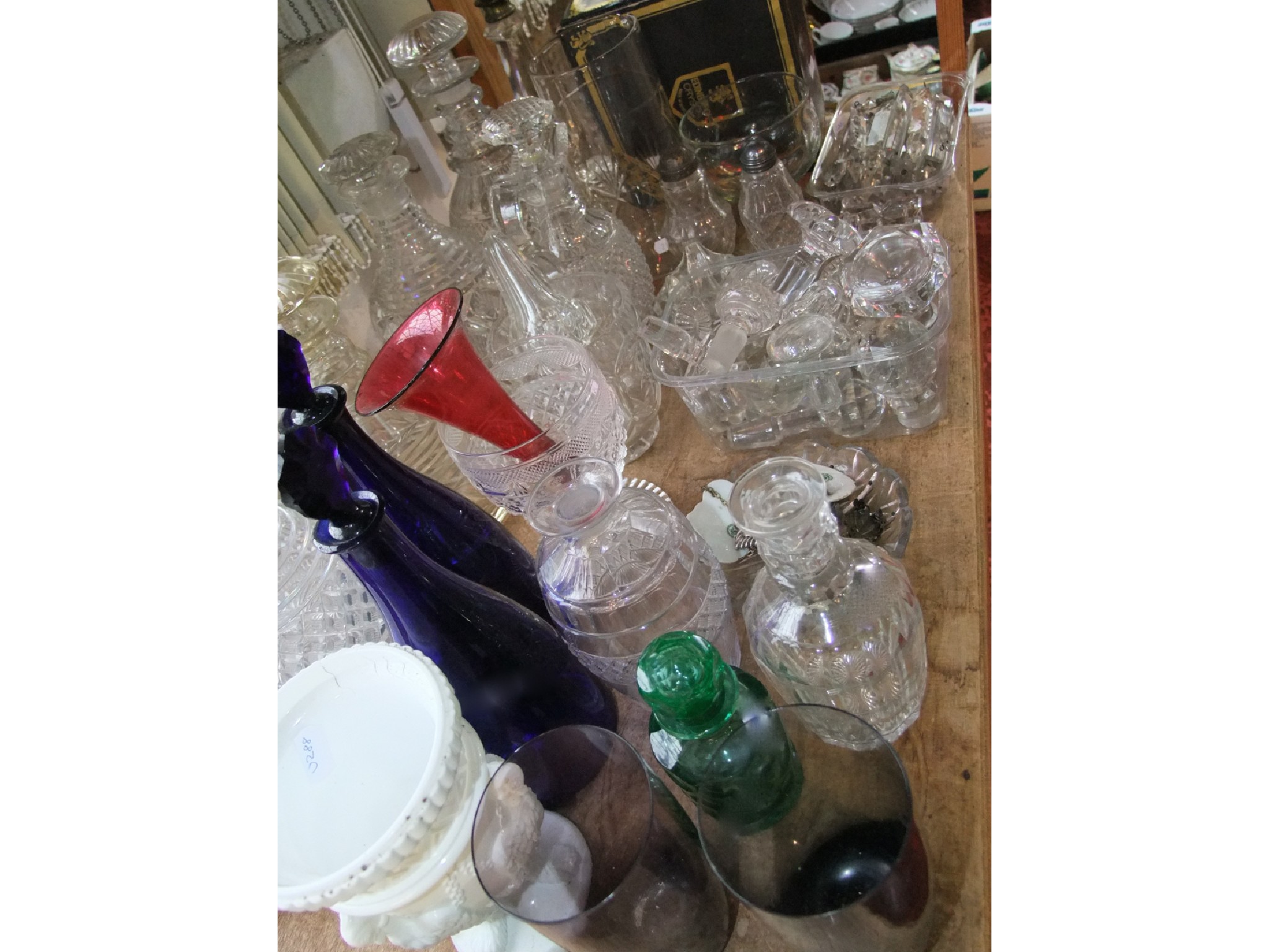 Appraisal: A miscellaneous collection of glasswares to include various Victorian and