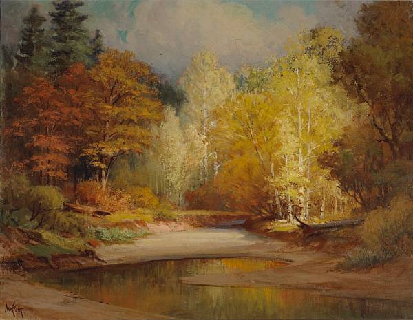 Appraisal: n a Arthur William Best - Autumn in Yosemite signed