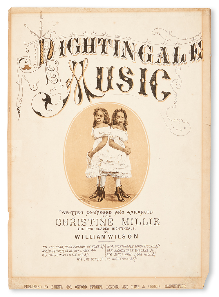 Appraisal: MUSIC MILLIE-CHRISTINE Nightingale Music Written Composed and Arranged for Christine