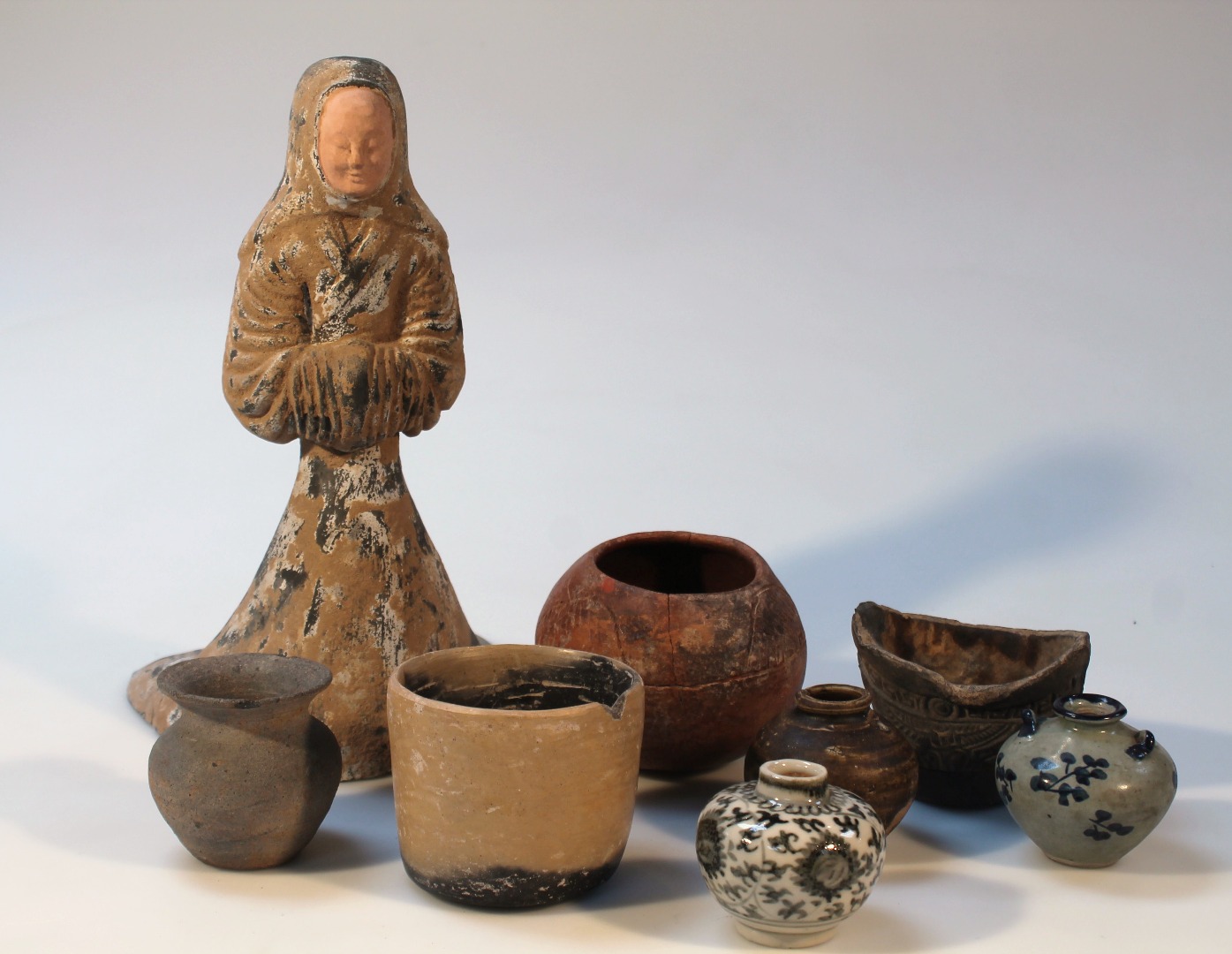 Appraisal: Various Chinese Cambodian and other terracotta earthenware to include a