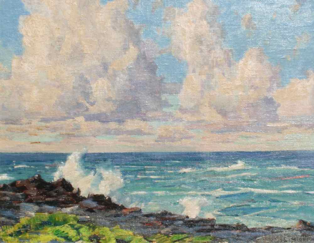 Appraisal: CIMIOTTI Gustave American - Big Clouds over Bermuda '' x