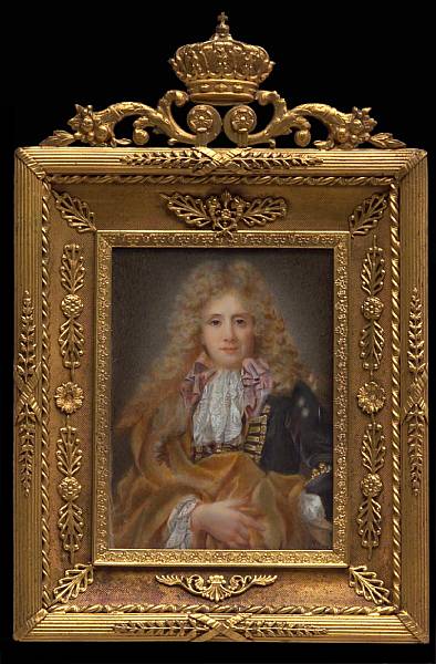 Appraisal: A portrait miniature of a nobleman signed Mare after Nicolas