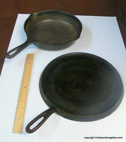 Appraisal: Two WagnerWare Cast Iron Kitchen Cookwares is WagnerWare skillet D