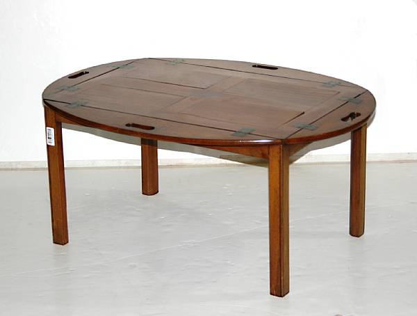 Appraisal: A George IV mahogany butler's tray table on later stand