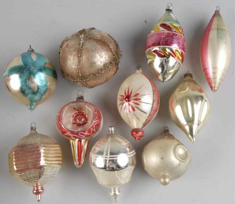 Appraisal: Lot of Glass Christmas Ornaments Description Includes a ball with