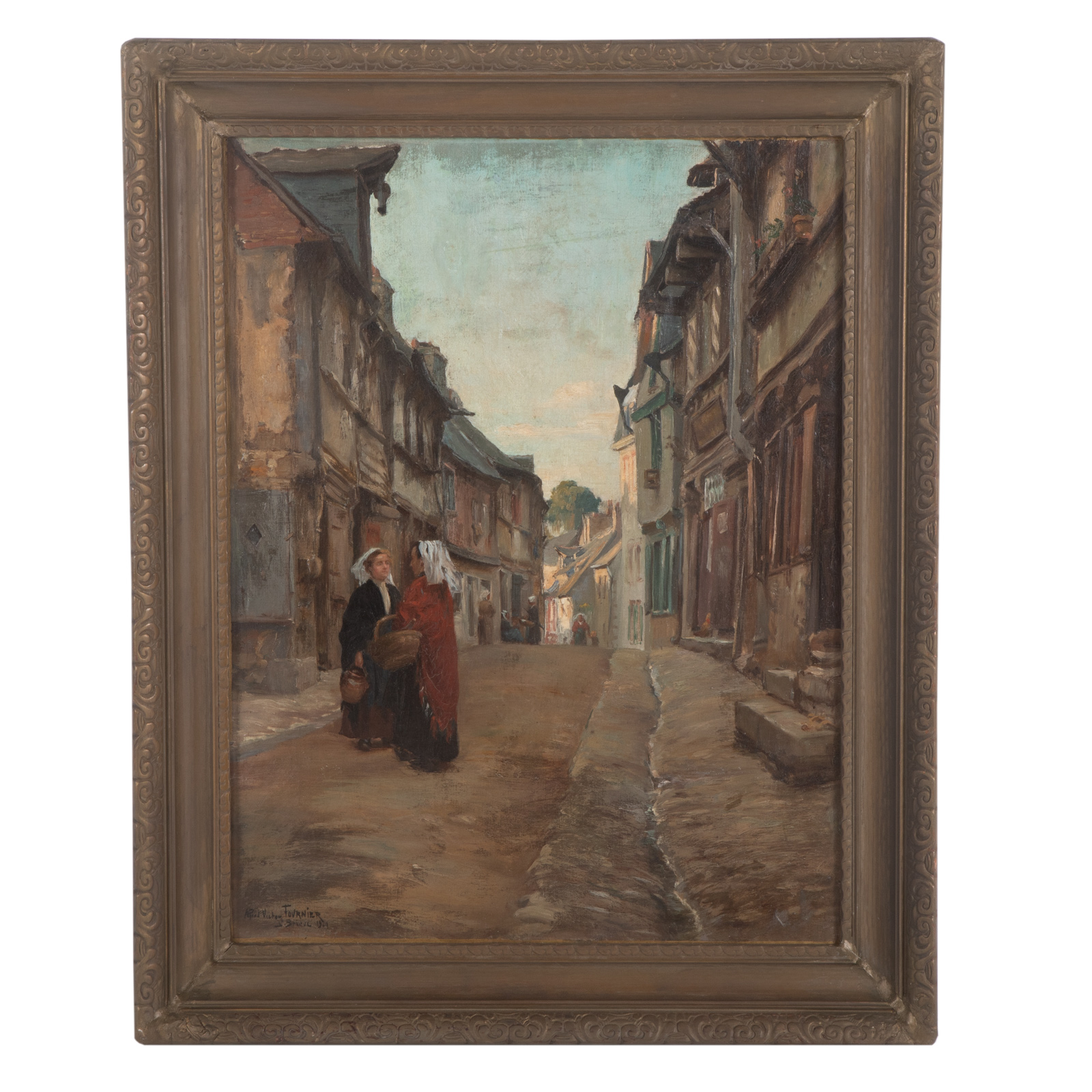 Appraisal: ALFRED VICTOR FOURNIER A STREET IN BRIEVE OIL French -