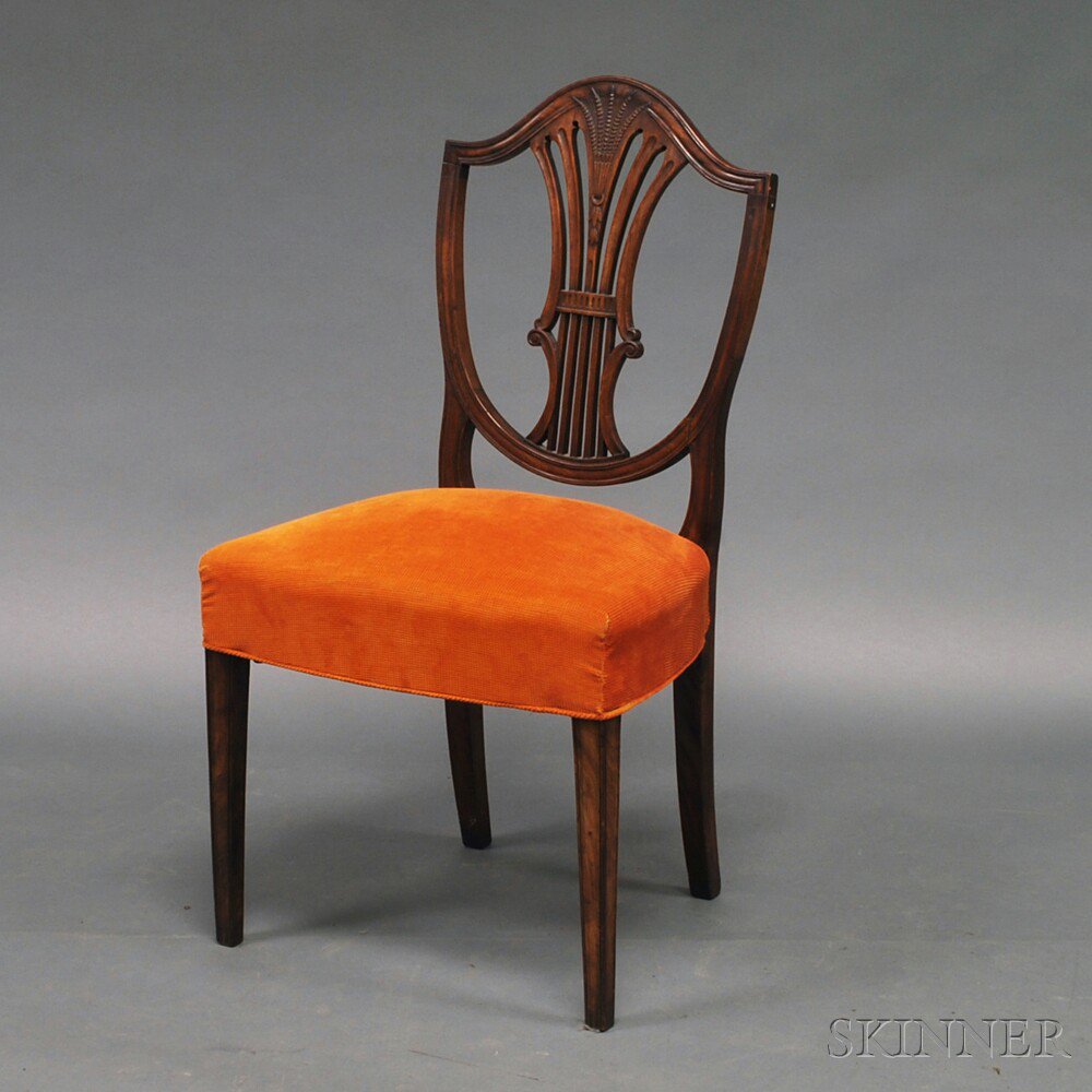 Appraisal: Federal Mahogany Shield-back Side Chair eastern Massachusetts late th century