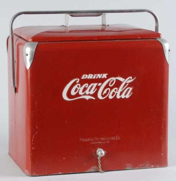 Appraisal: s Coca-Cola Picnic Cooler Description Standard large size made by