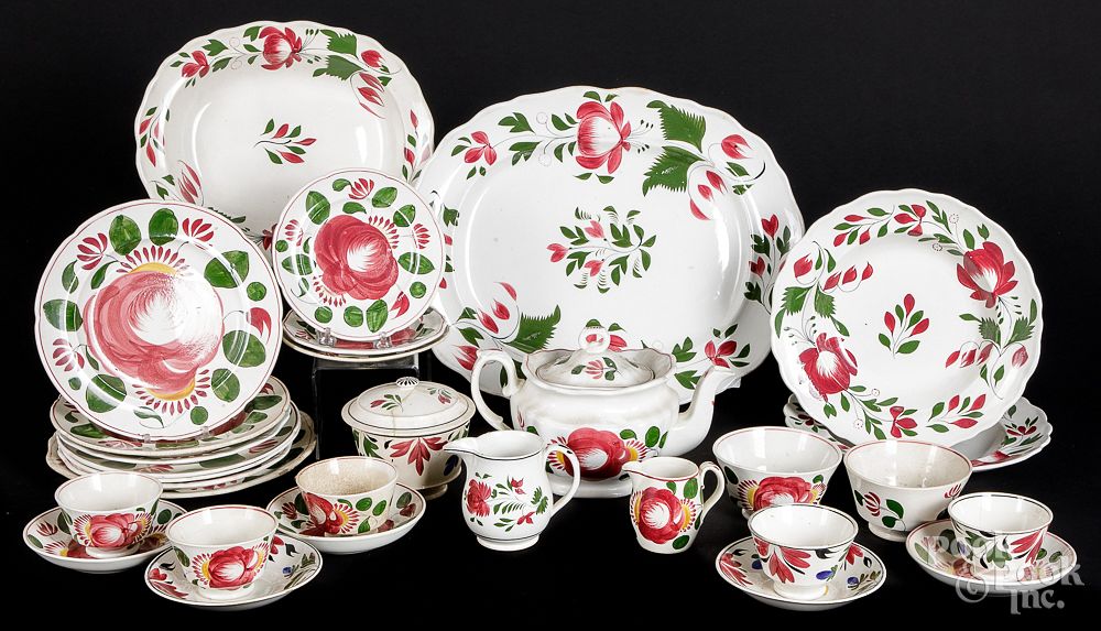 Appraisal: Assembled group of Adams Rose china Assembled group of Adams