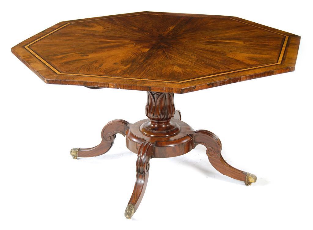 Appraisal: A George IV rosewood breakfast table