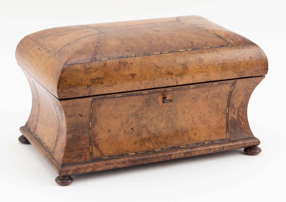 Appraisal: ENGLISH TEA CADDY TH CENTURY WIDTH DEPTH ENGLISH TEA CADDY