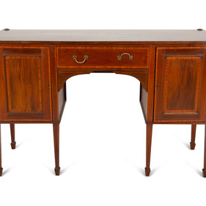 Appraisal: A George III Style Mahogany Side Board Late th Century