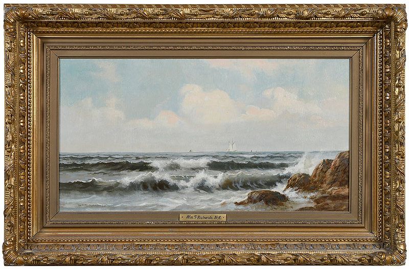 Appraisal: William Trost Richards American - Seascape signed lower left Wm