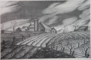 Appraisal: Clarence W Bolton lithograph Clarence W Bolton American - -