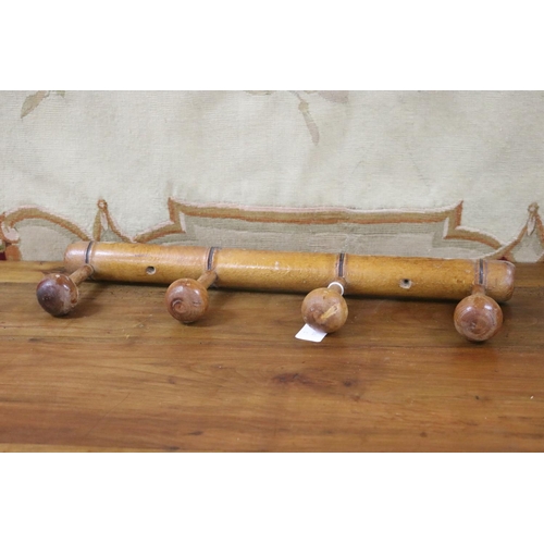 Appraisal: Vintage French faux bamboo coat rack approx cm L