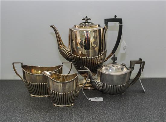 Appraisal: Sale Lot An English Silver Teapot Joseph Rogers sheffield together