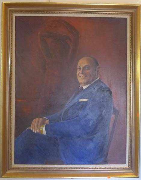 Appraisal: WESLAKI PORTRIAT OF A MAN IN BLUE SUIT OIL ON