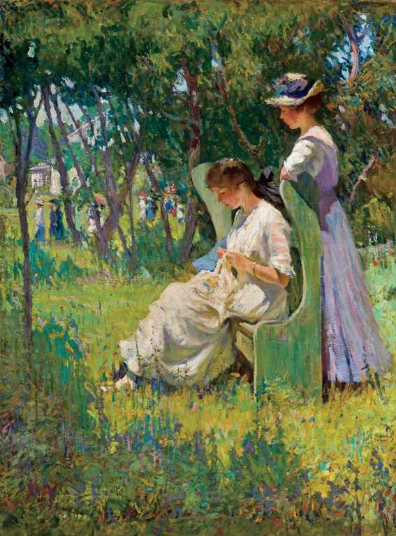 Appraisal: MARY BRADISH TITCOMB American - Two Girls Old Lyme c