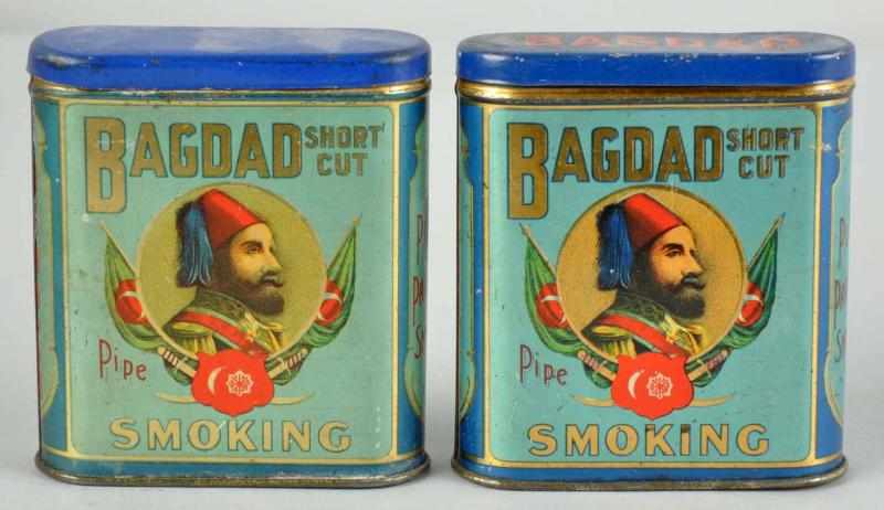 Appraisal: Lot of Bagdad Pocket Tobacco Tins Description Fine examples with